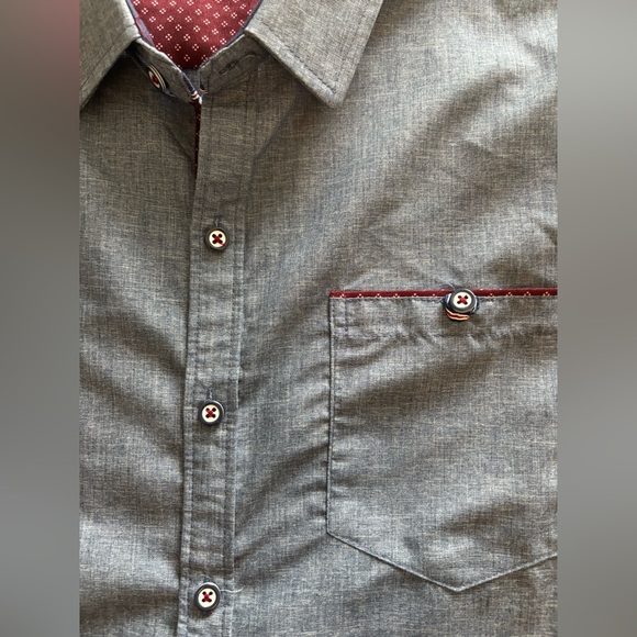 Craft and Flow Large Blue Long Sleeve Button Up Shirt - Picture 4 of 7
